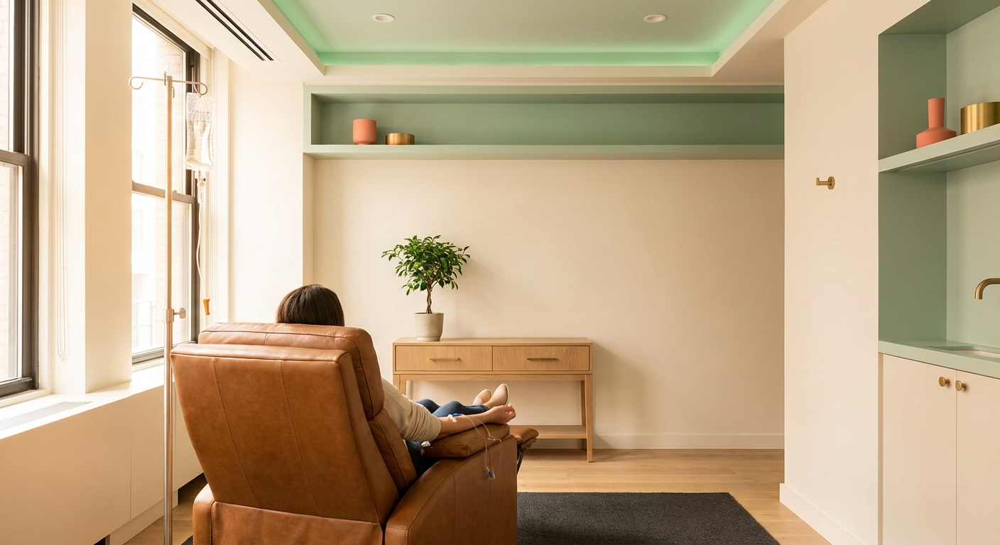 Premium IV therapy suite — personalized nutrient infusions
